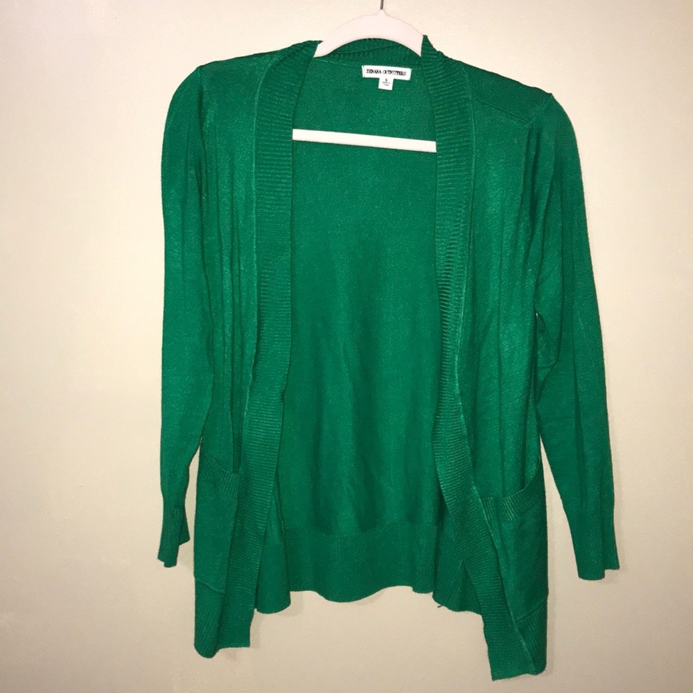 Green cardigan